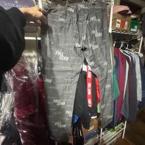 Full Send Men's Straight Gray Jeans